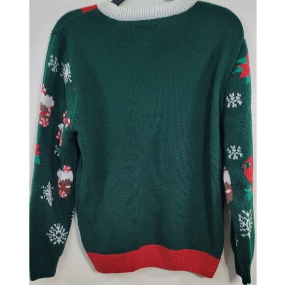Party Sweater Dec. 25th Large Christmas Holiday Sweater Ugly Christmas Sweater - Picture 3 of 6